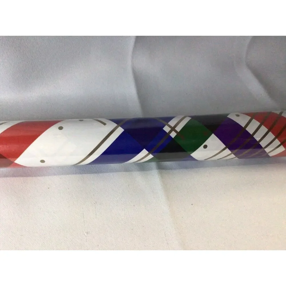 Hallmark Modern Christmas Wrapping Paper with Cutlines on Reverse 3 Rolls 120
